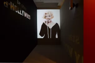 installation in situ exposition Marilyn Monroe