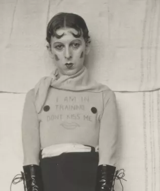 photo autoportrait noir et blanc claude cahun